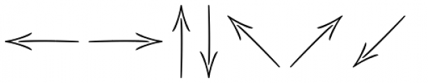 Sashay Arrows And Underlines Font UPPERCASE