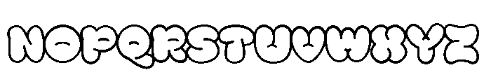 Sate Kopeng Outline Font UPPERCASE