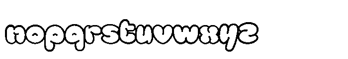 Sate Kopeng Outline Font LOWERCASE