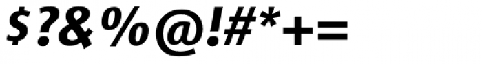 Satero Sans Pro Bold Italic Font OTHER CHARS