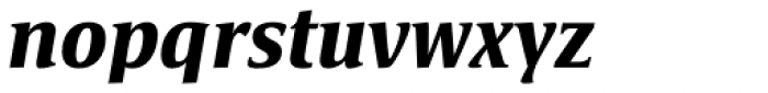Satero Serif Pro Bold Italic Font LOWERCASE