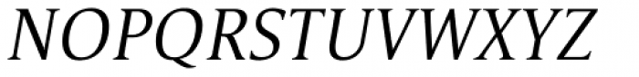 Satero Serif Pro Light Italic Font UPPERCASE