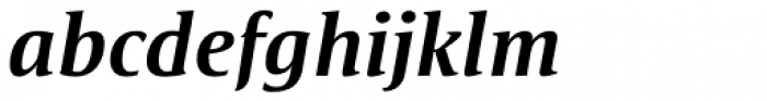 Satero Serif Pro Medium Italic Font LOWERCASE