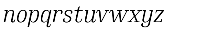 Sathukarn Light Italic Font LOWERCASE