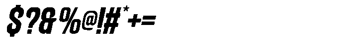 Satline Italic Font OTHER CHARS