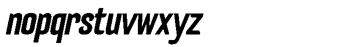 Satline Italic Font LOWERCASE