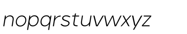 Sato Light Slanted Font LOWERCASE