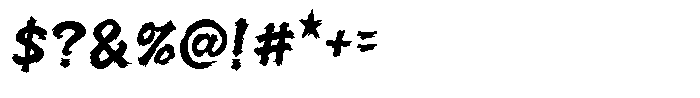Satori Brush Font OTHER CHARS