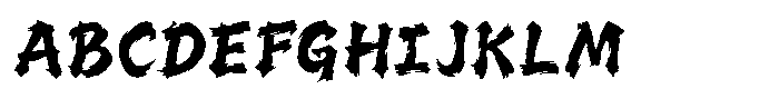 Satori Brush Font UPPERCASE