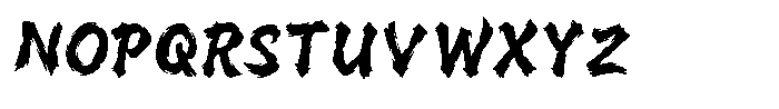 Satori Brush Font LOWERCASE