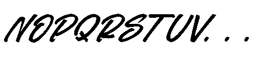 Sattyne Bregast  Italic Font UPPERCASE