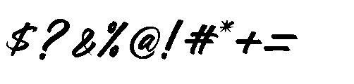 Sattyne Bregast  Regular Font OTHER CHARS