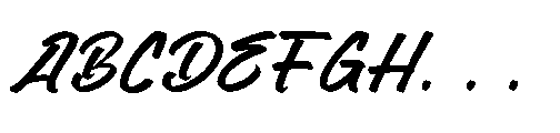 Sattyne Bregast  Regular Font UPPERCASE
