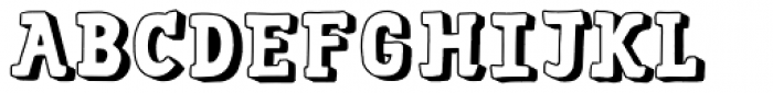 Saturator Serif FA Shadow Font UPPERCASE