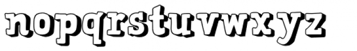 Saturator Serif FA Shadow Font LOWERCASE