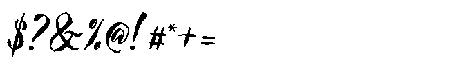 Saturday Brush Font OTHER CHARS