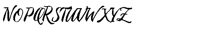 Saturday Brush Font UPPERCASE