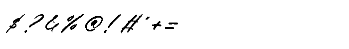 Saturday Catalan Italic Font OTHER CHARS