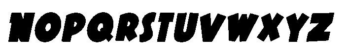 Saturday Matinee JNL Oblique Font UPPERCASE