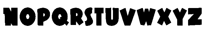 Saturday Matinee JNL Regular Font UPPERCASE