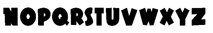 Saturday Matinee JNL Regular Font LOWERCASE
