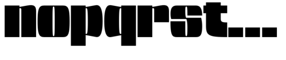 Sature Bold Font LOWERCASE
