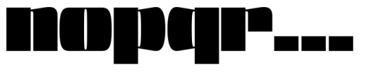 Sature Extra Bold Font LOWERCASE