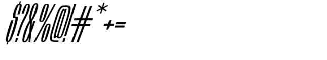 Sature Extra Light italic Font OTHER CHARS