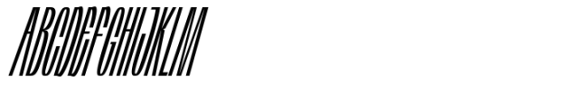 Sature Extra Light italic Font UPPERCASE