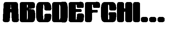 Sature Rounded Bold Font UPPERCASE