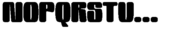 Sature Rounded Bold Font UPPERCASE