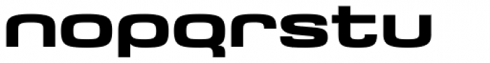 Saturn Extended Bold Font LOWERCASE