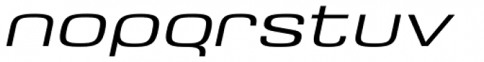 Saturn Extended Light Italic Font LOWERCASE