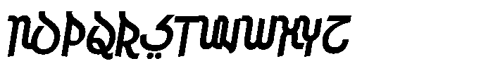 Saudi Arabia Italic Font UPPERCASE