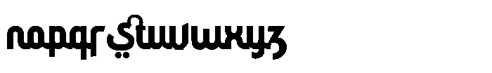 Saudi Arabia Regular Font LOWERCASE