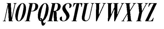 Savera Editorial Black Italic Font UPPERCASE