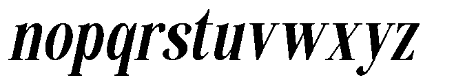 Savera Editorial Black Italic Font LOWERCASE