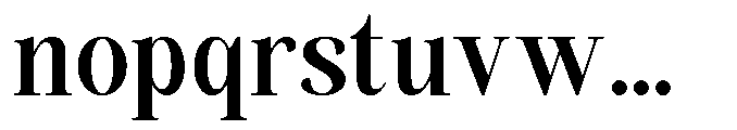 Savera Editorial Extra Bold Font LOWERCASE
