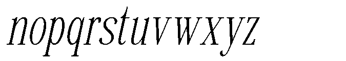 Savera Editorial Extra Light Italic Font LOWERCASE