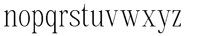 Savera Editorial Extra Light Font LOWERCASE