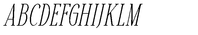 Savera Editorial Thin Italic Font UPPERCASE