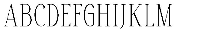 Savera Editorial Thin Font UPPERCASE