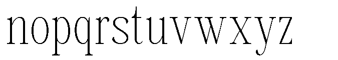 Savera Editorial Thin Font LOWERCASE