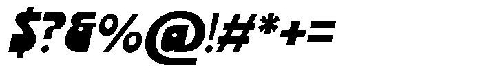 Savero Italic Font OTHER CHARS