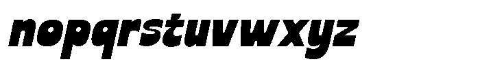 Savero Italic Font LOWERCASE