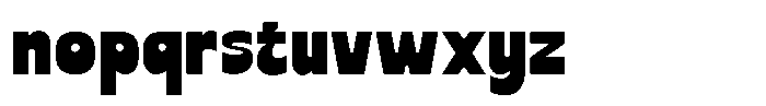 Savero Regular Font LOWERCASE