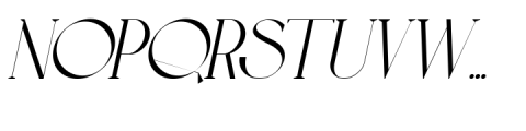 Saveya Italic Font UPPERCASE