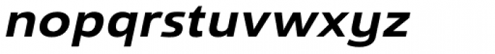 Savigny Bold Extended Italic Font LOWERCASE