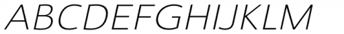 Savigny Light Extended Italic Font UPPERCASE
