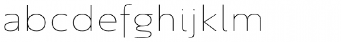 Savigny Thin Extended Font LOWERCASE